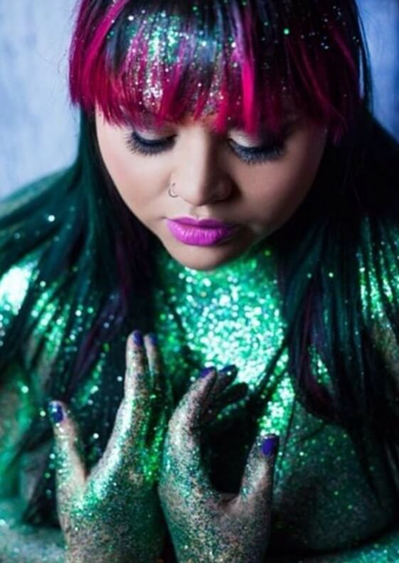 mermaid hair glitter and colour