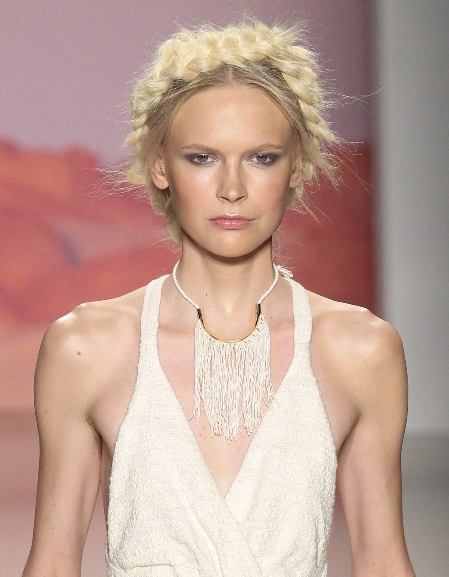 Great hairstyles to take you from desk to dinner: Blonde milkmaid braid