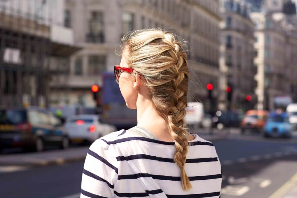 simple French braid cute hairstyles