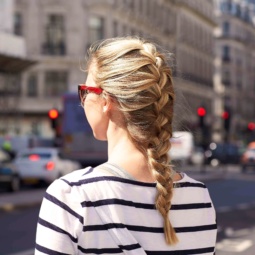 simple French braid cute hairstyles