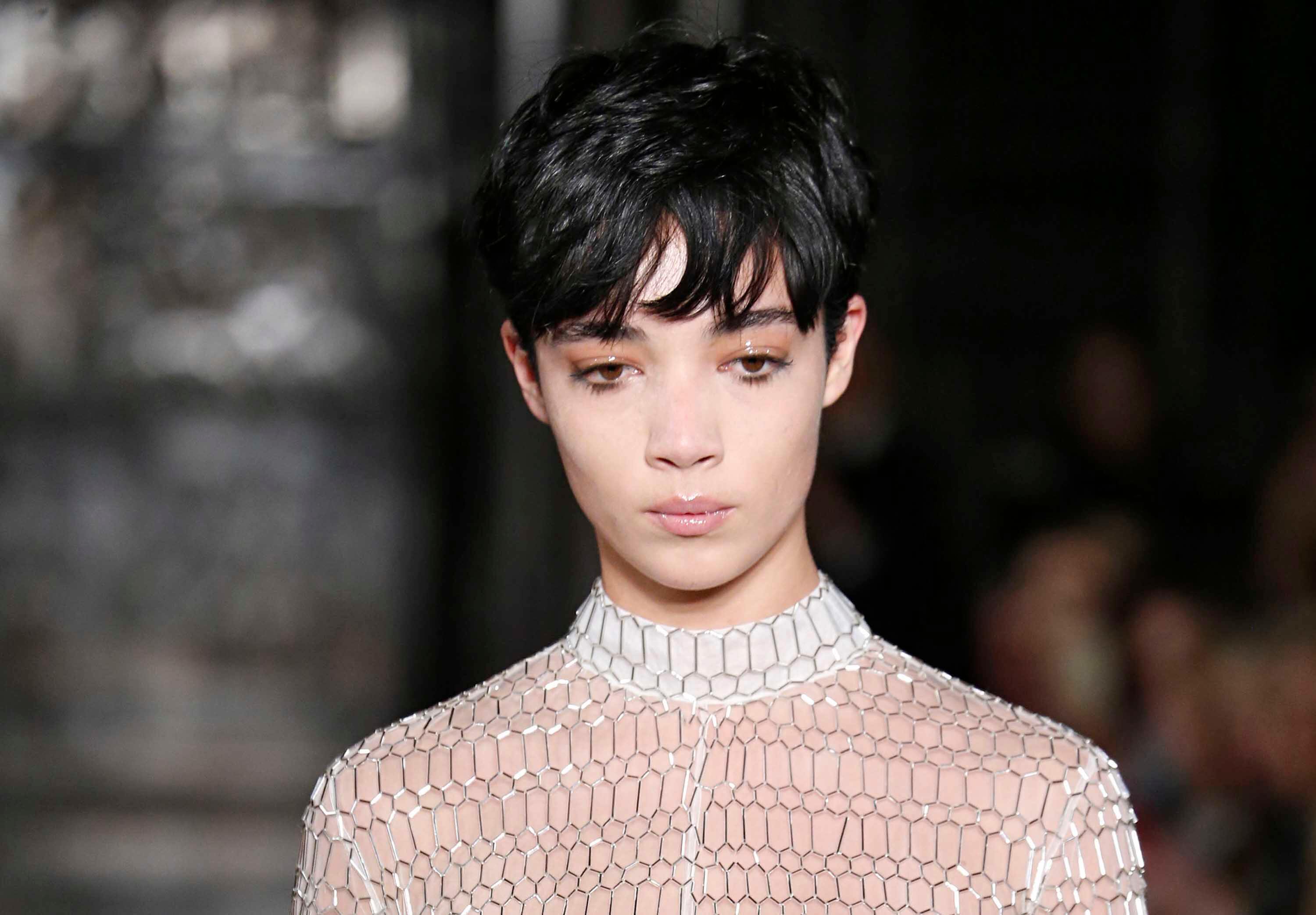 pixie crop with messy bangs