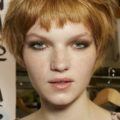 Pixie cuts for oval faces: strawberry blonde short pixie cut