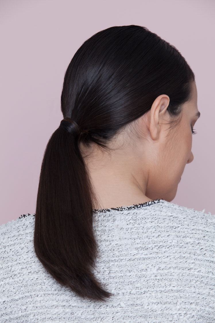 Formal hairstyles: ponytail on medium length hair