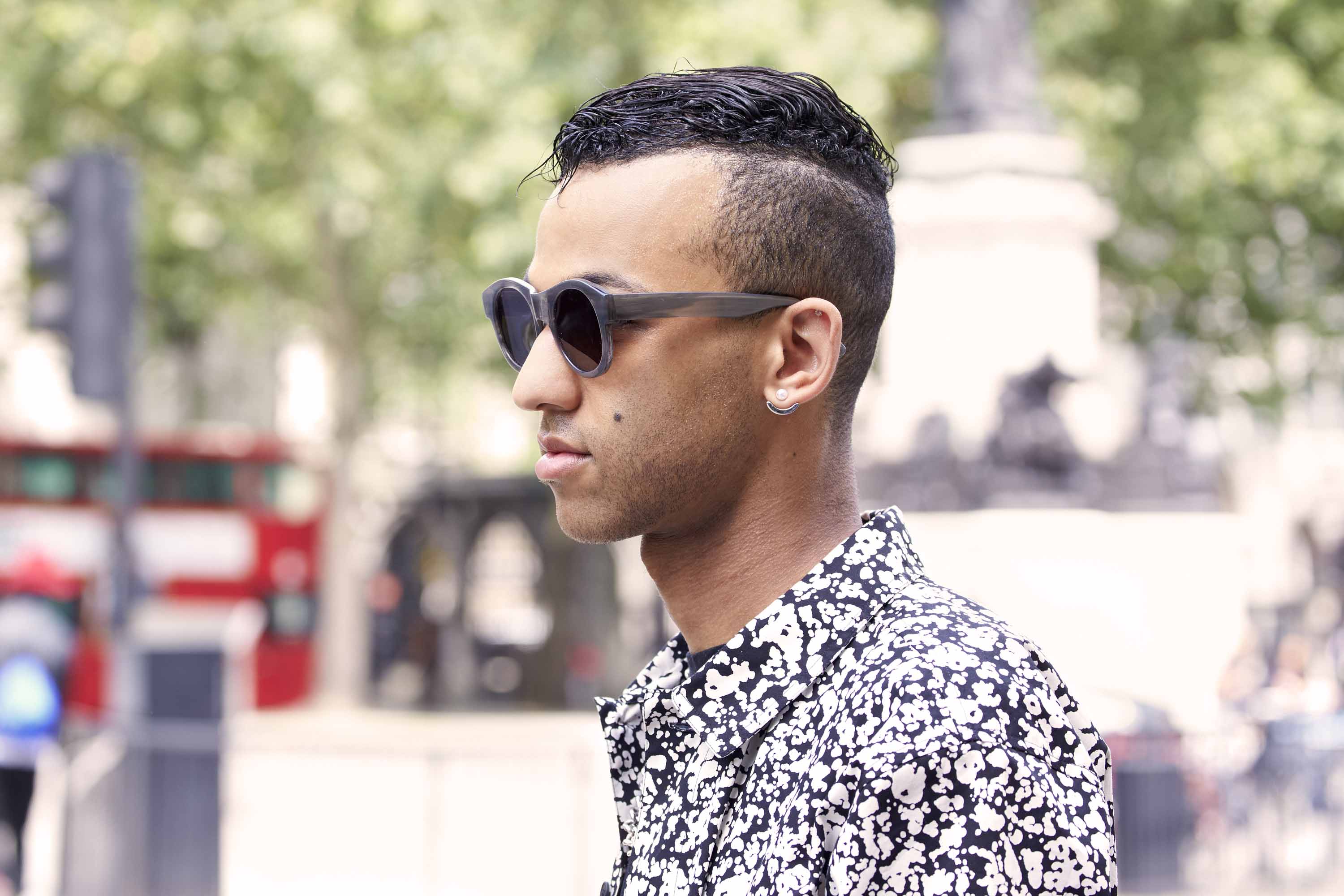 Mohawk hairstyle: guy with Mohawk-inspired cut