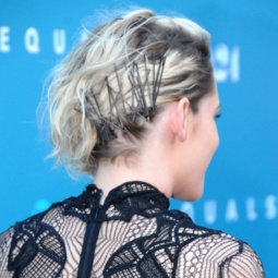 Kristen Stewart updo hair pins