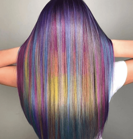 Rainbow mermaid hair colour from Instagram by @masterpiecehair