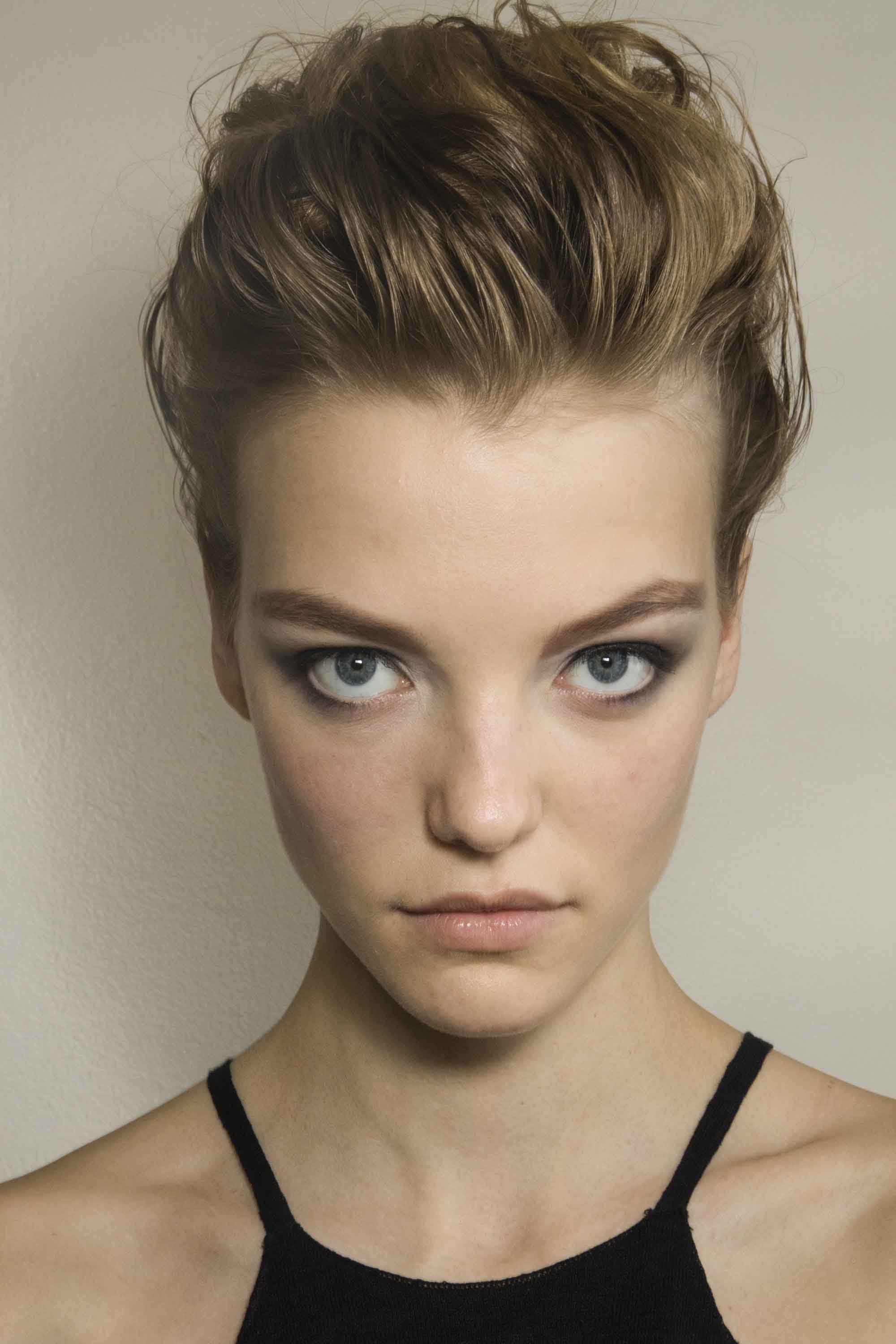 blonde tousled quiff couture fall 2016