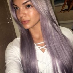 Louisa Johnson purple hair
