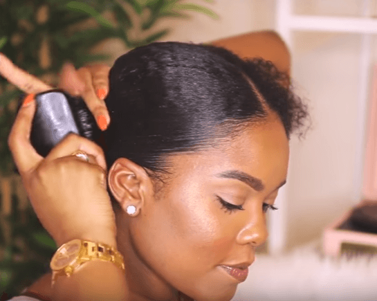 how to do goddess braids: apply Toni Guy smoothing lotion
