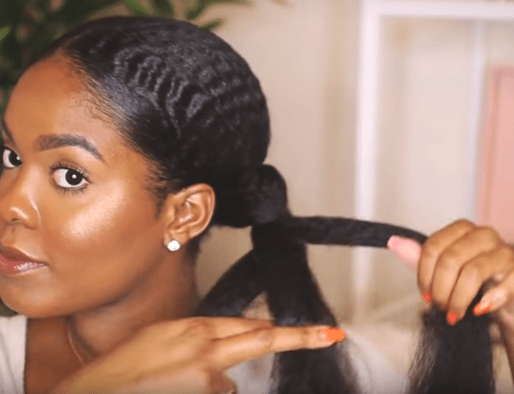 halo goddess braid: divide and plait braiding hair