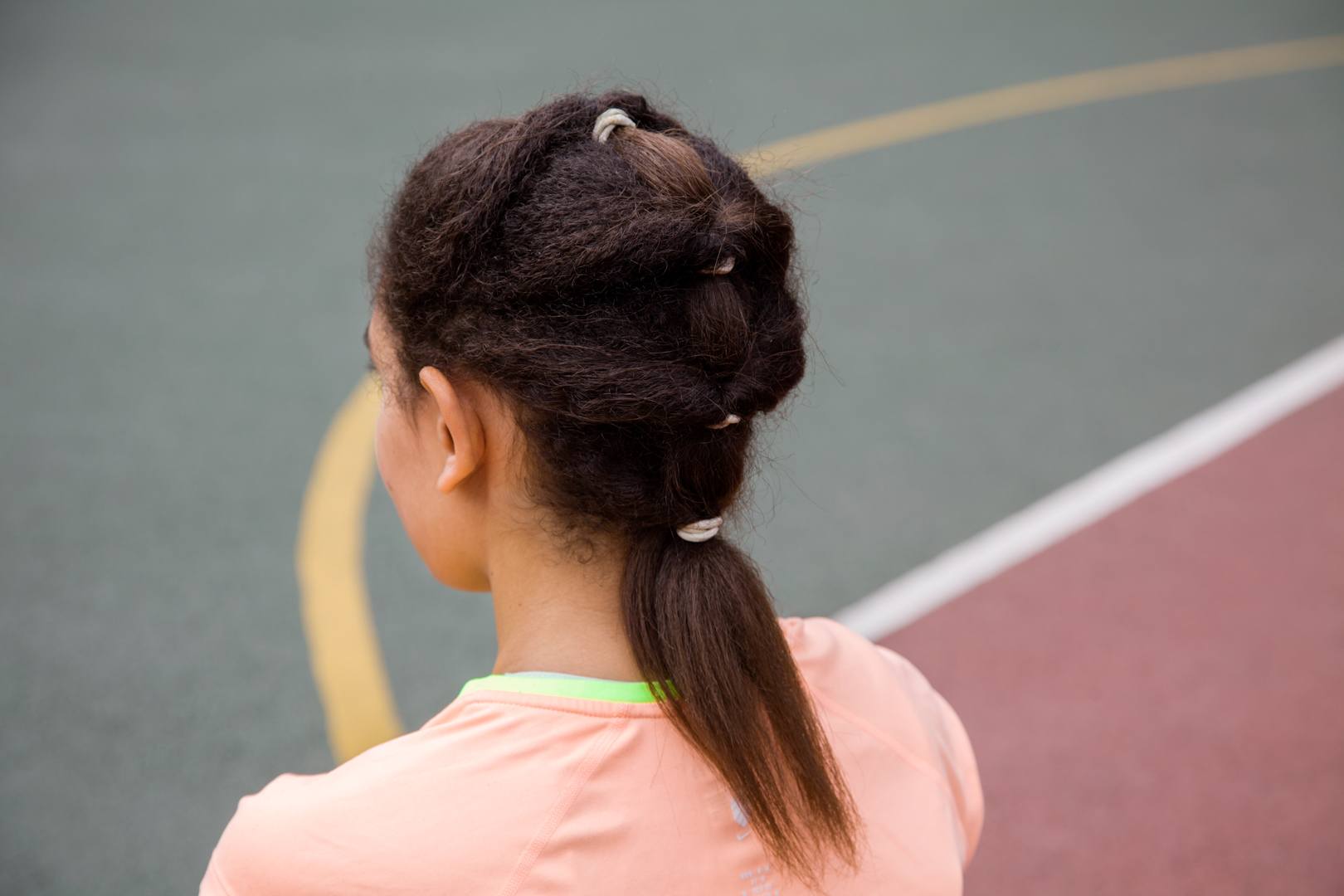 Rio-worthy black hair ideas: tiered ponytail relaxed hair