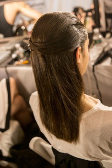 Origami half up hair