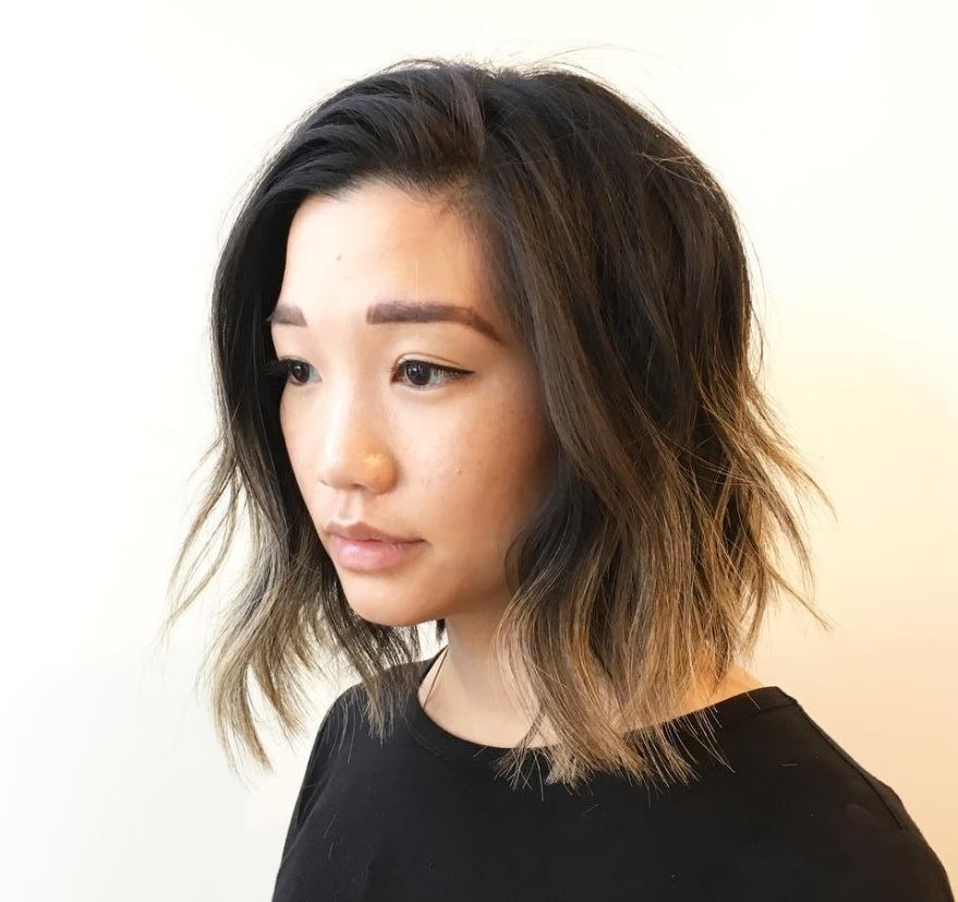 choppy layered bob