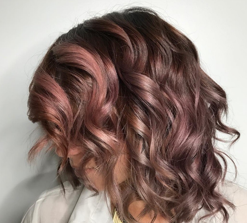 mauve hair: All Things Hair - IMAGE - chocolate mauve hair colour trend Instagram