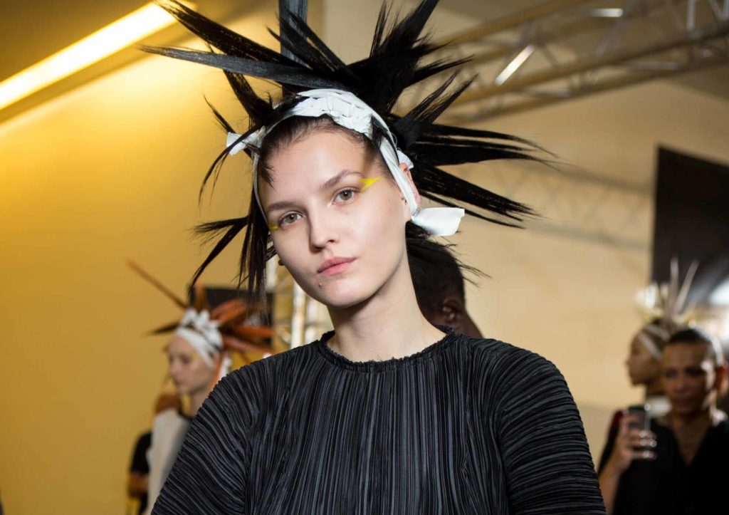 Haider Ackermann does punk hair for Paris Fashion Week