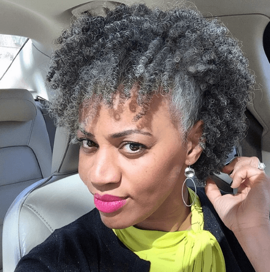 Grey hair trend for naturals: Instagram #hairspiration