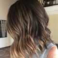Trendy short hairstyles from Instagram: Wavy bob ombre brown hair