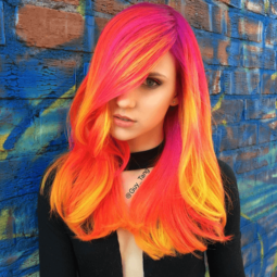 Neon phoenix hair: All Things Hair - IMAGE - glowing hair in daylight Guy Tang