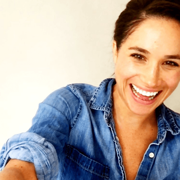 Meghan Markle Insta post of her with her hair up