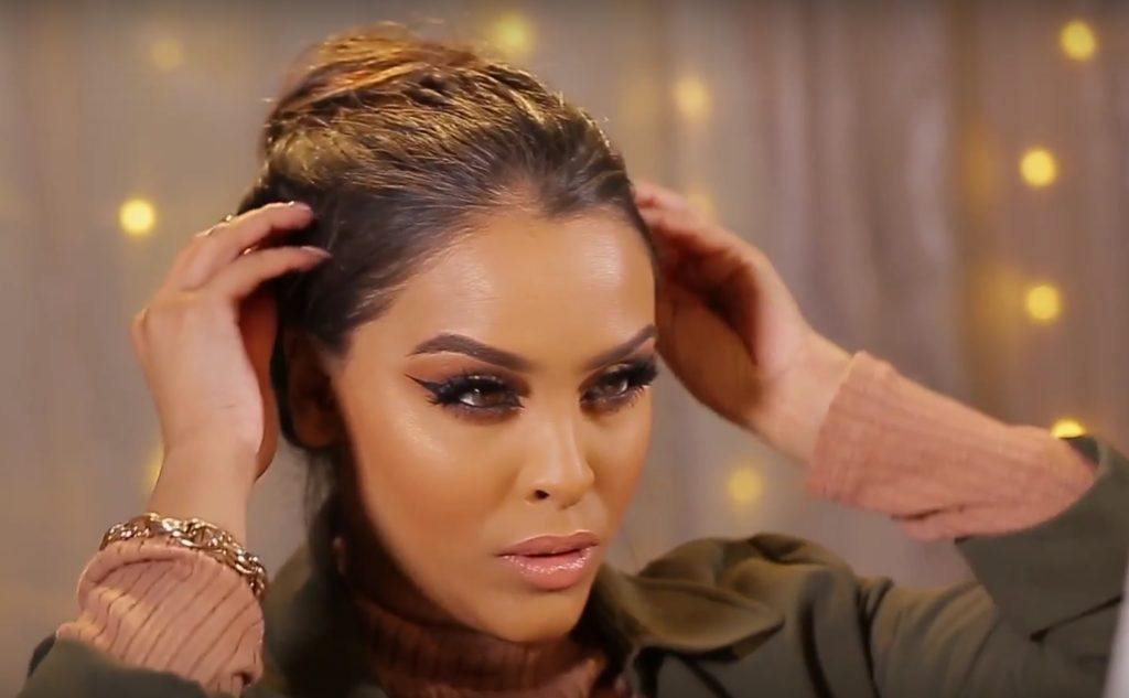 messy bun with braid step by step: All Things Hair - IMAGE - N1kk1sSecr3t hair tutorial beauty vlogger long brown hair bun braid