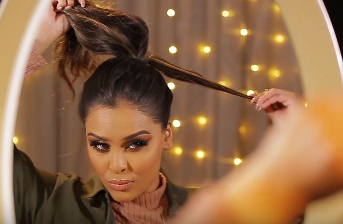 messy plait bun step by step: All Things Hair - IMAGE - N1kk1sSecr3t hair tutorial beauty vlogger long brown hair bun braid