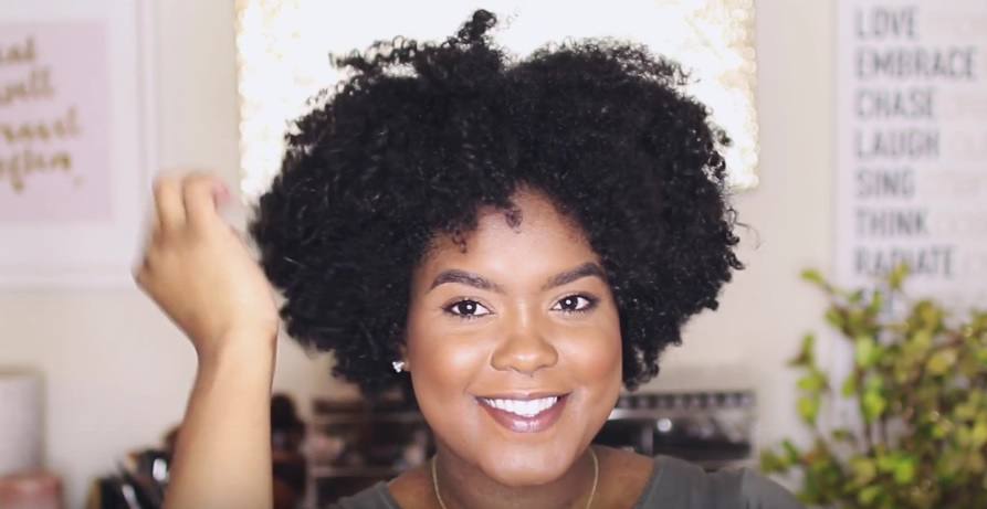 how to curl natural hair: All Things Hair - IMAGE - Mini Marley vlogger party updo natural hair tutorial