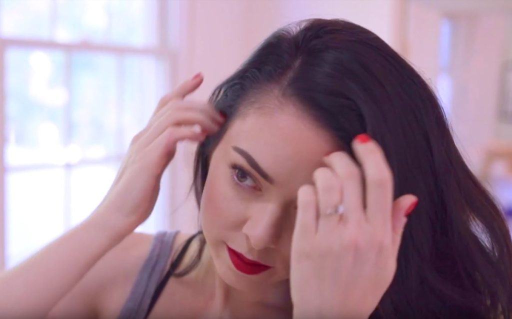 How to make a messy bun: All Things Hair - IMAGE - Style It On create a parting