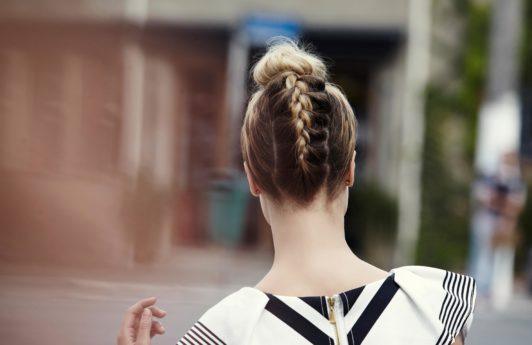 Christmas party hair updo: All Things Hair - IMAGE - upside down braided top knot tutorial how to blonde hair
