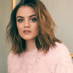 Lucy Hale celebrity Instagram highlighted brown hair