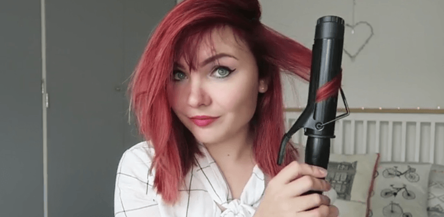 Half up, half down curls: All Things Hair - IMAGE - Paige Calvert vlogger party half updo hair tutorial