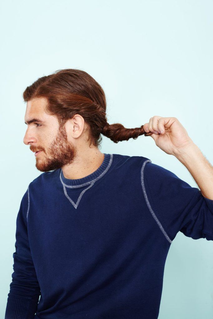 man bun hairstyle: All Things Hair - IMAGE - mens hairstyle twisted updo
