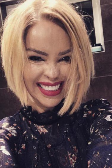 Katie Piper with a blonde bob