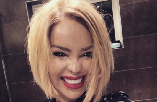 Katie Piper with a blonde bob