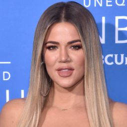 khloe kardashian with ombre light brown to blonde hair