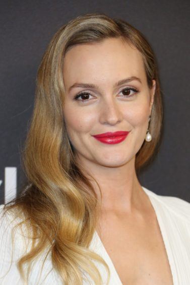 Leighton Meester golden blonde hair waves