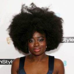 Clara Amfo big voluminous afro brown hair