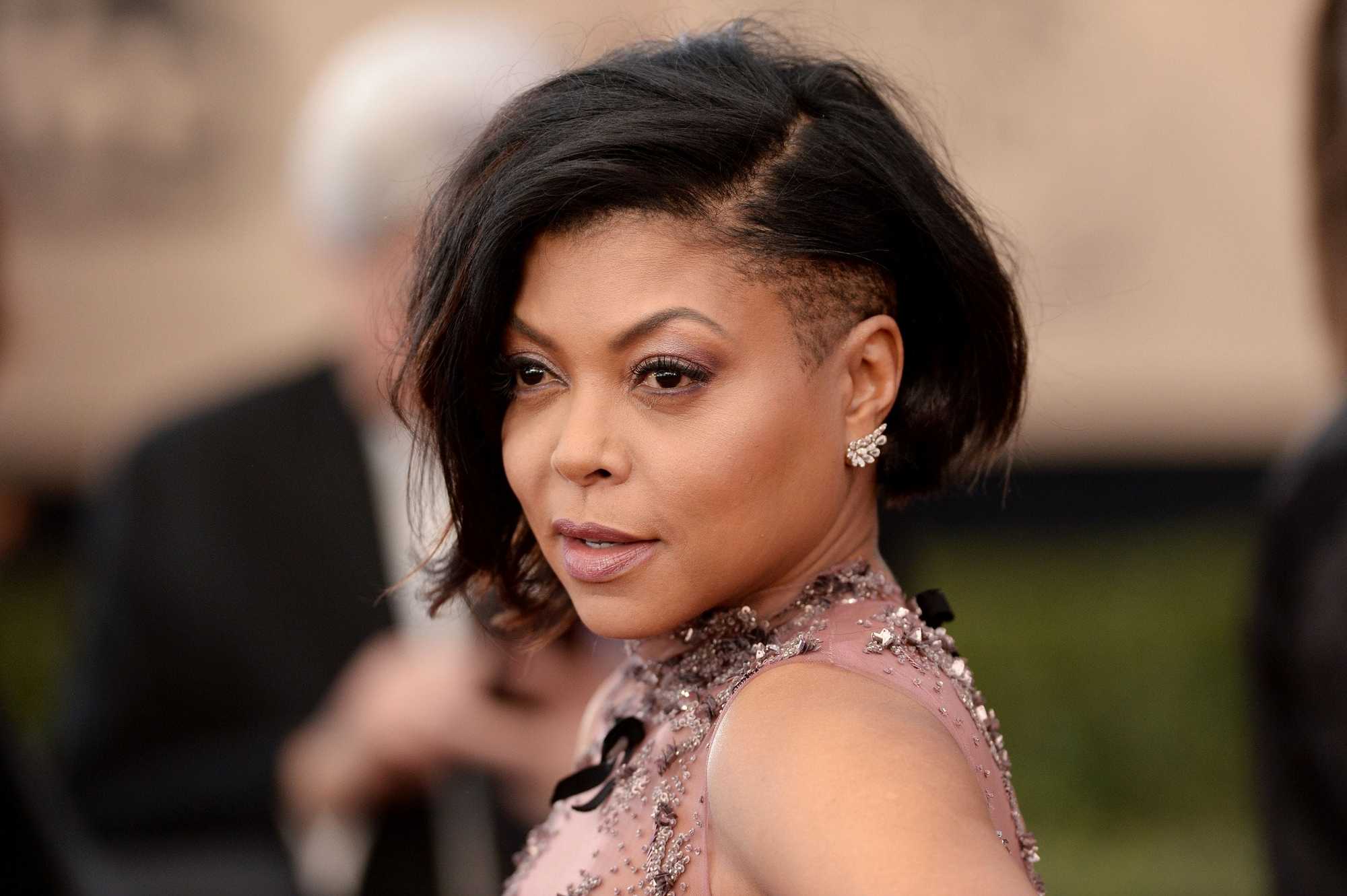 Taraji P. Henson bob and undercut black hair