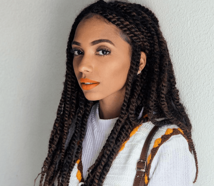 types of African braids: Marley hair braids - Instagram