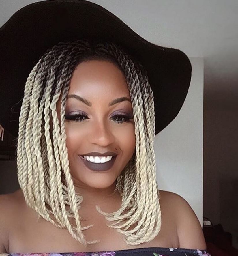 Update your bob braids with a fun ombre look.
