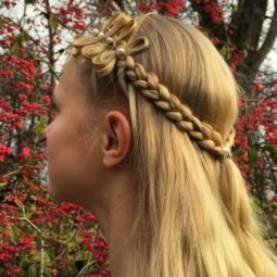 how to style a bow braid with pearl pins with our bow braid hairstyle tutorials - Instagram