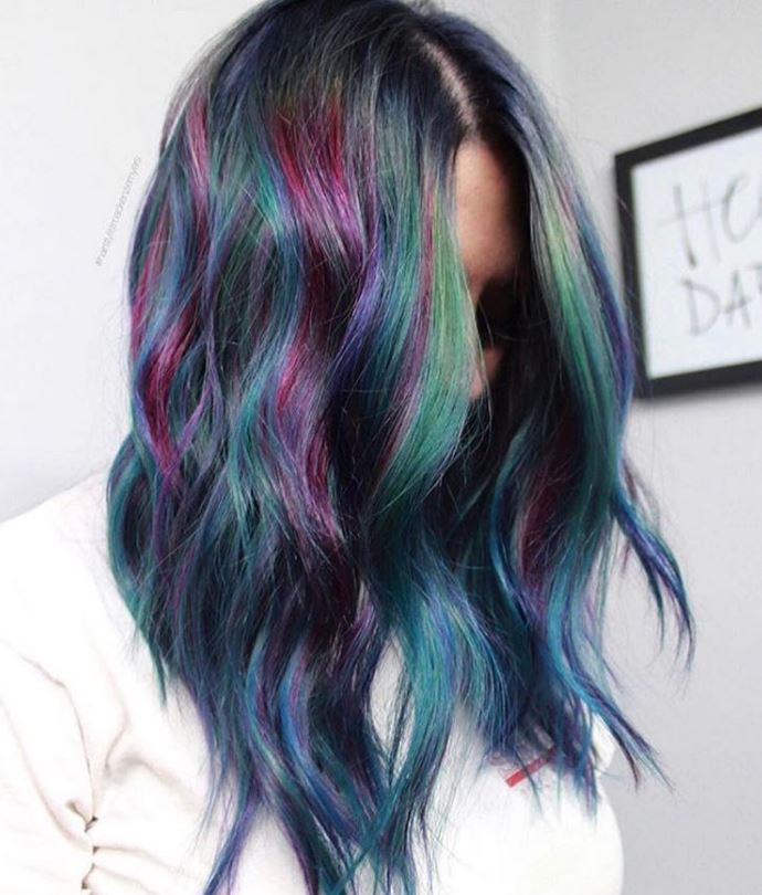 Stunning geode hair colour trend - Instagram