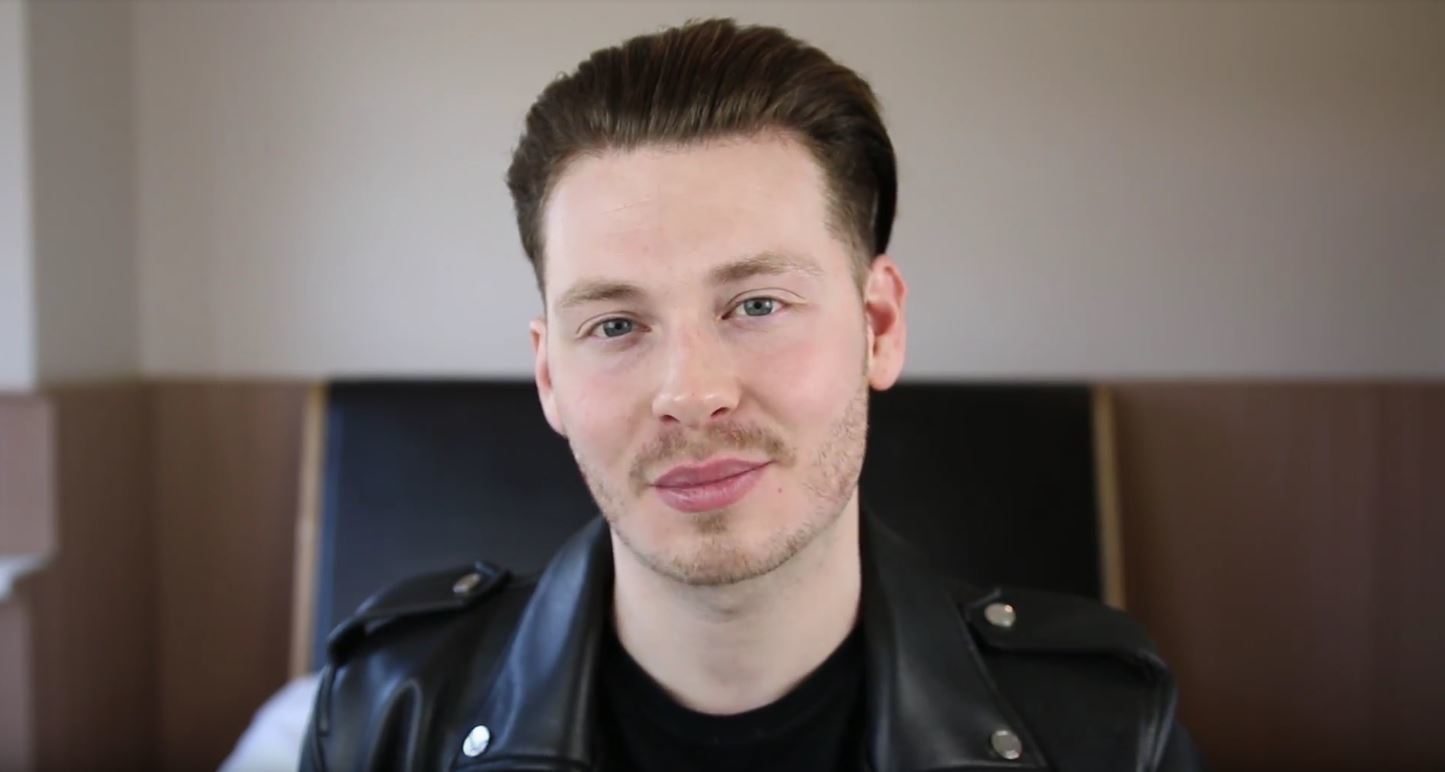 How to slick back hair: Vlogger Jake Daniels with dapper slicked back hair