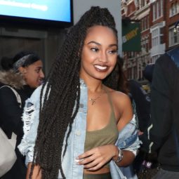 little mix star leigh anne with long kinky twists braids hairstyles streetstyle shot