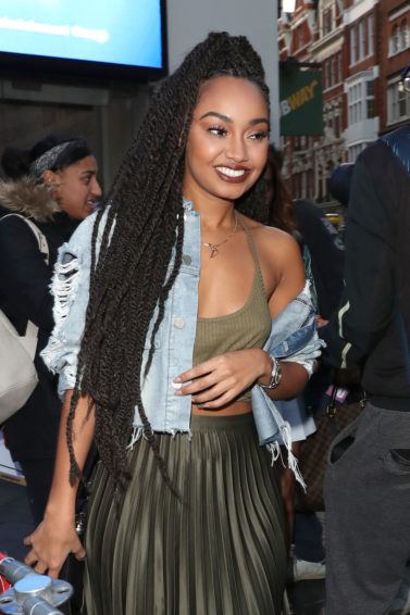 little mix star leigh anne with long kinky twists braids hairstyles streetstyle shot