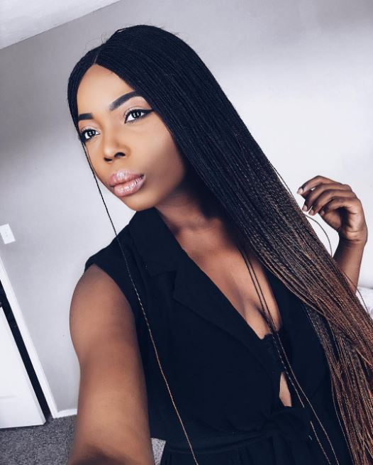 Ombre micro twist braids hairstyle - Instagram