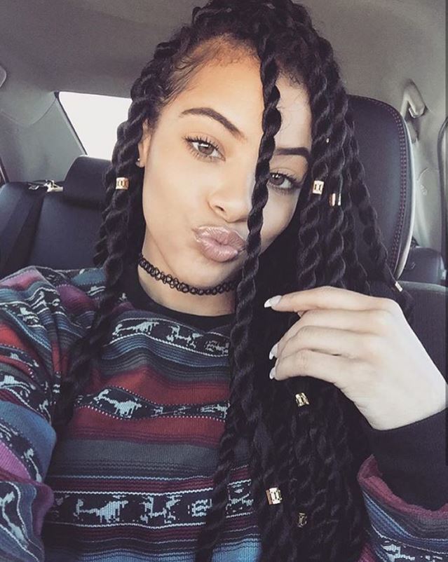 Jazz up your Senegalese twists with hair cuffs - Instagram
