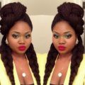 Senegalese twist hairstyles for black women look great with braids