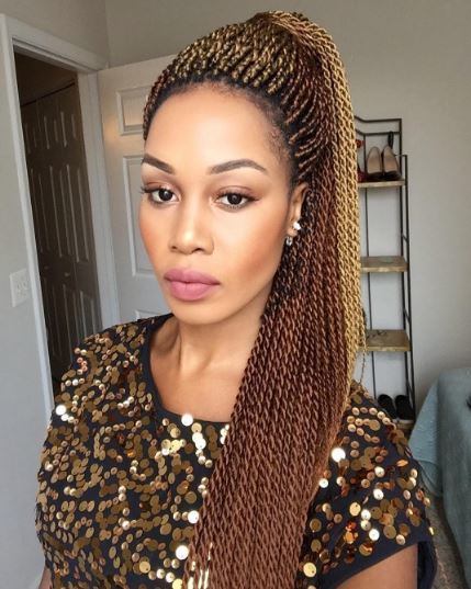 senegalese twists updo