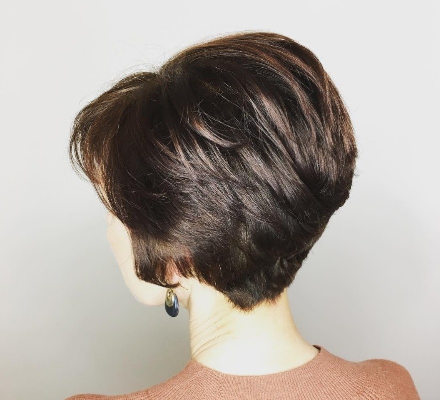 pixie crop stacked haircuts