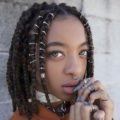 how to style thick box braids: use some hair jewellery - Instagram